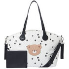 Ivory & Black Spotted Baby Changing Bag, 1, hi-res