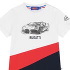 Younger Boys White Logo T-Shirt, 1, hi-res