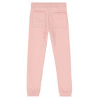 Girls Pink Logo Joggers, 1, hi-res