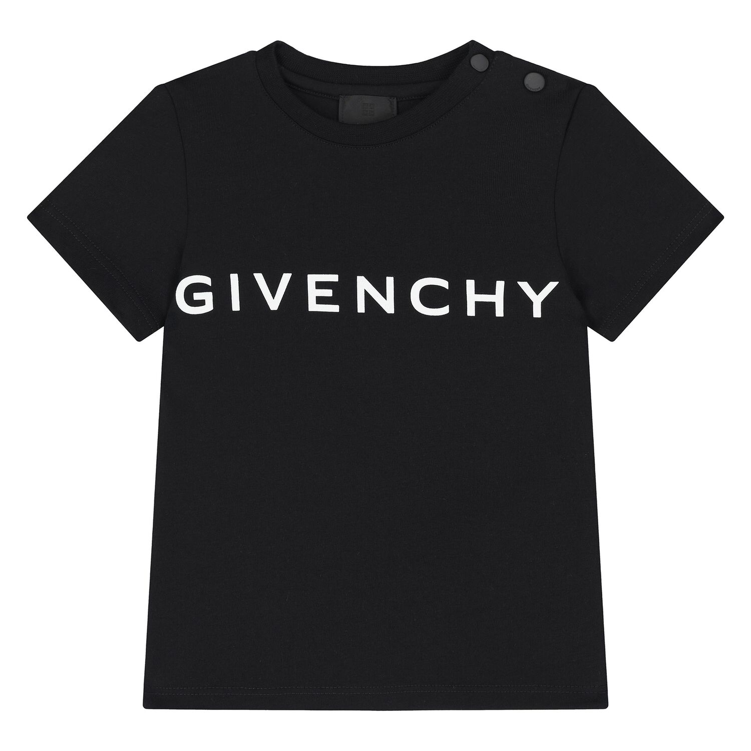 تيشيرت اولاد بالشعار باللون الاسود , 1, hi-res