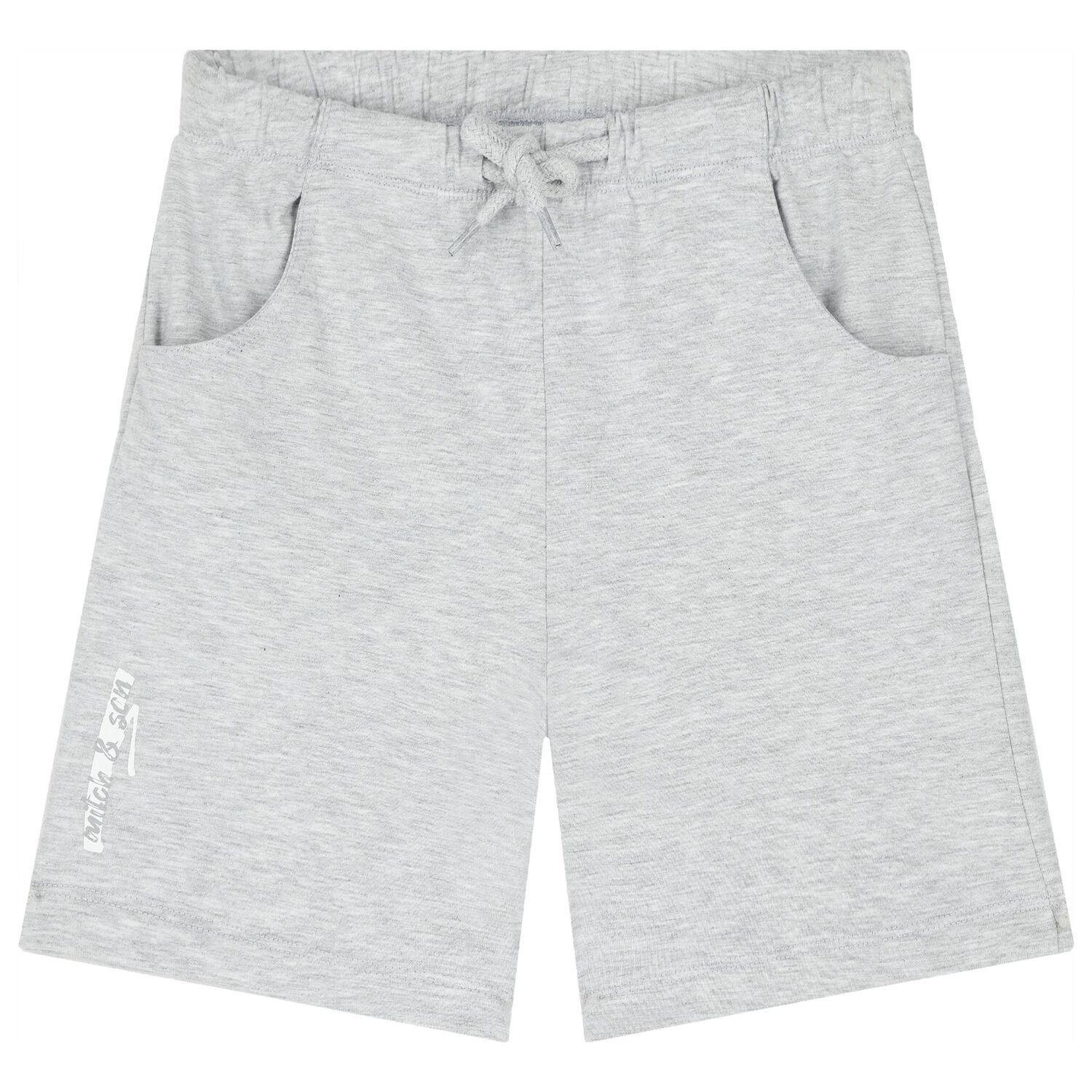 Boys White & Grey Shorts Set, 1, hi-res image number null