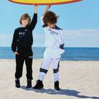 White & Black Logo Joggers, 1, hi-res