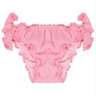 مايوه بنات بيكيني بالشعار باللون الوردي, 1, hi-res