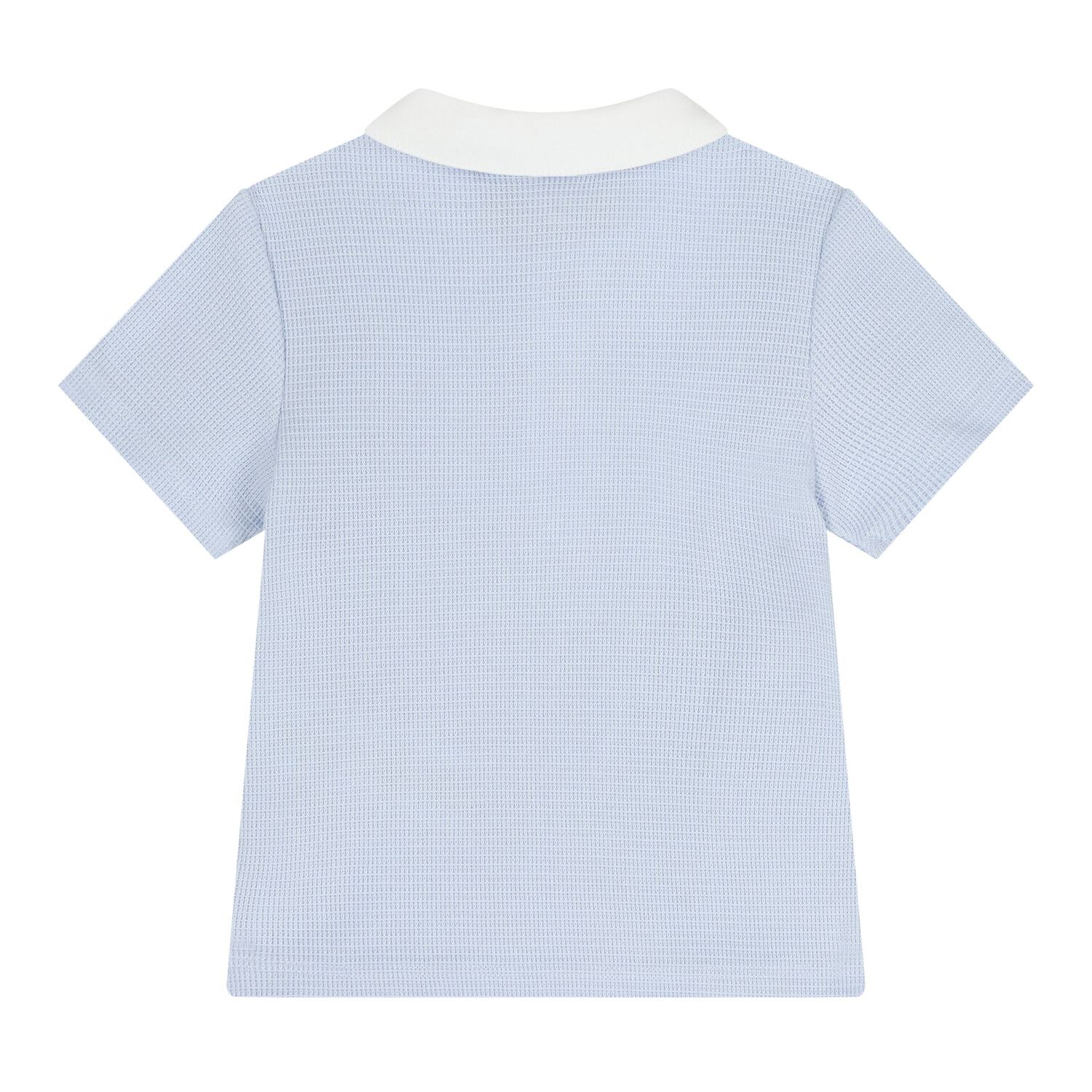 طقم شورت محبوك أبيض وأزرق للأولاد الرضع, 2, hi-res