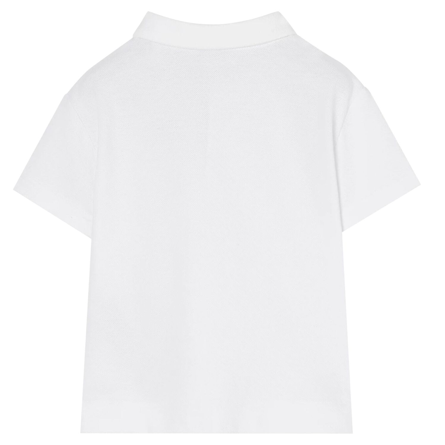قميص بولو بالشعار باللون الابيض للأطفال الرضع, 1, hi-res