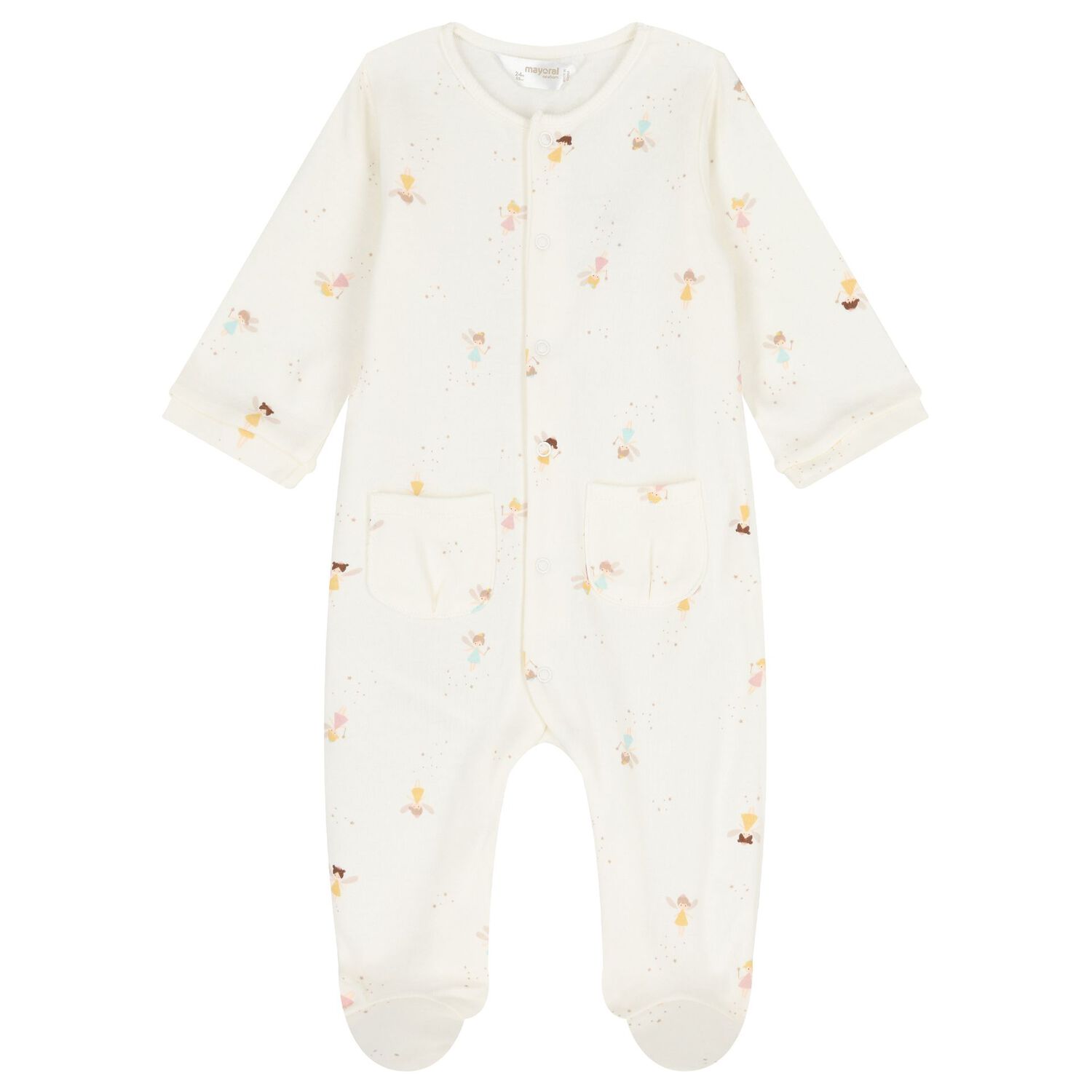 طقم افرول للبنات بطبعه جنيه باللون العاجى ( 2 قطعه ) , 1, hi-res image number null