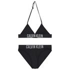 Girls Black Triangle Bikini, 1, hi-res