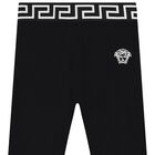Girls Black Medussa Leggings, 1, hi-res