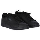 Black Logo Trainers, 1, hi-res