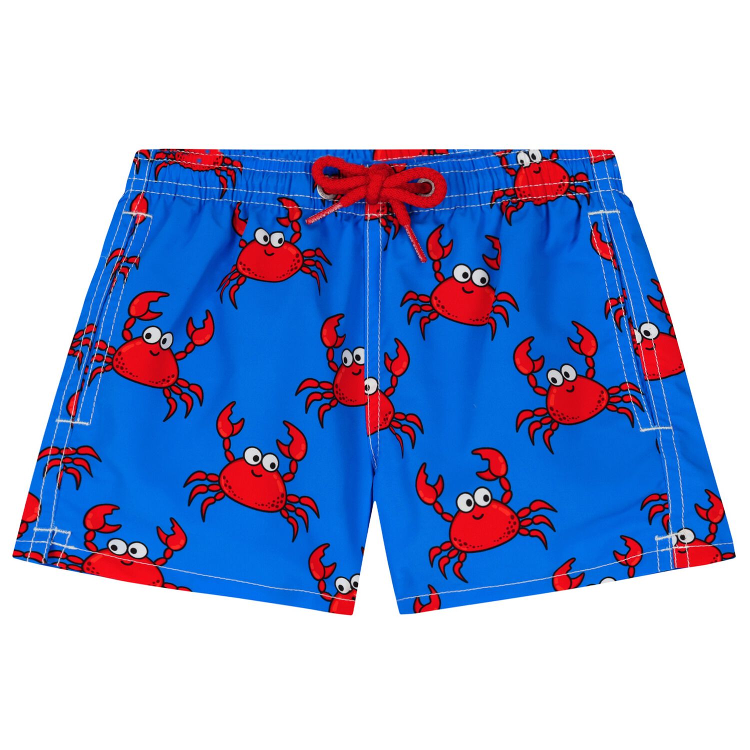 شورت سباحة أولاد بطبعة سرطان البحر باللون الأزرق, 1, hi-res