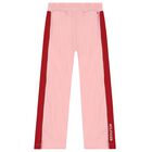 Girls Pink Logo Trousers, 1, hi-res