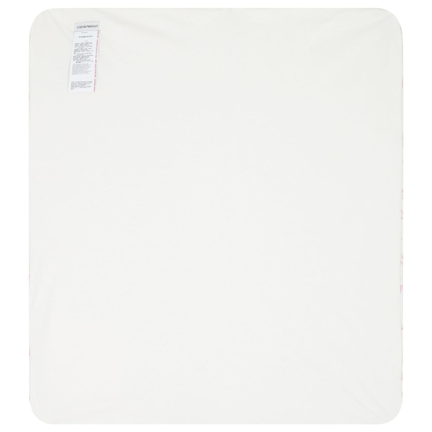 بطانية بشعار باللون العاجي والوردي للبنات, 2, hi-res