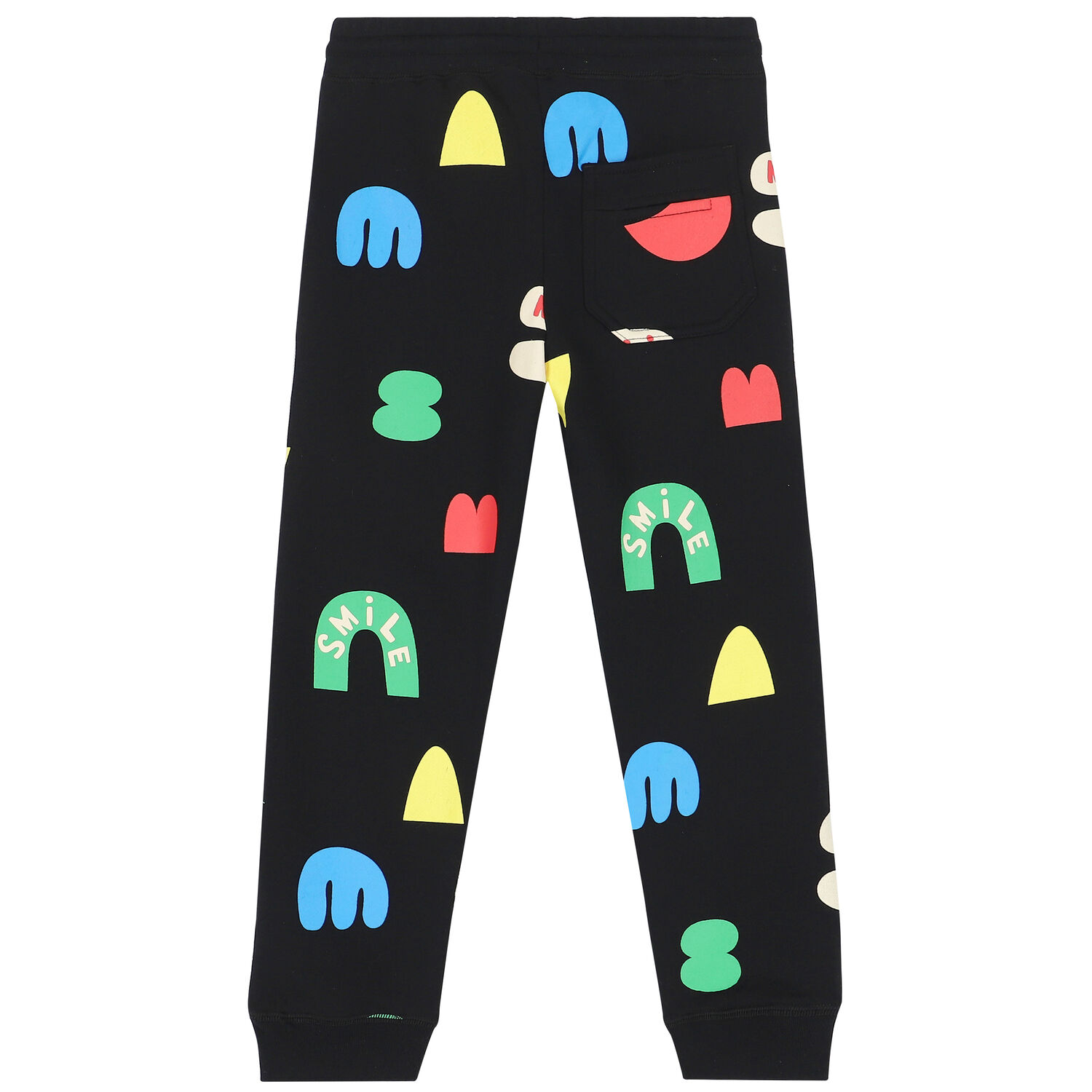 بنطلون رياضي قطن باللون الاسود للاولاد , 1, hi-res image number null