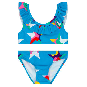 Girls Blue Star Bikini