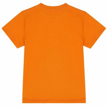 Boys Orange Graphic T-Shirt