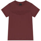 Boys Maroon Aston Martin Logo T-Shirt, 2, hi-res
