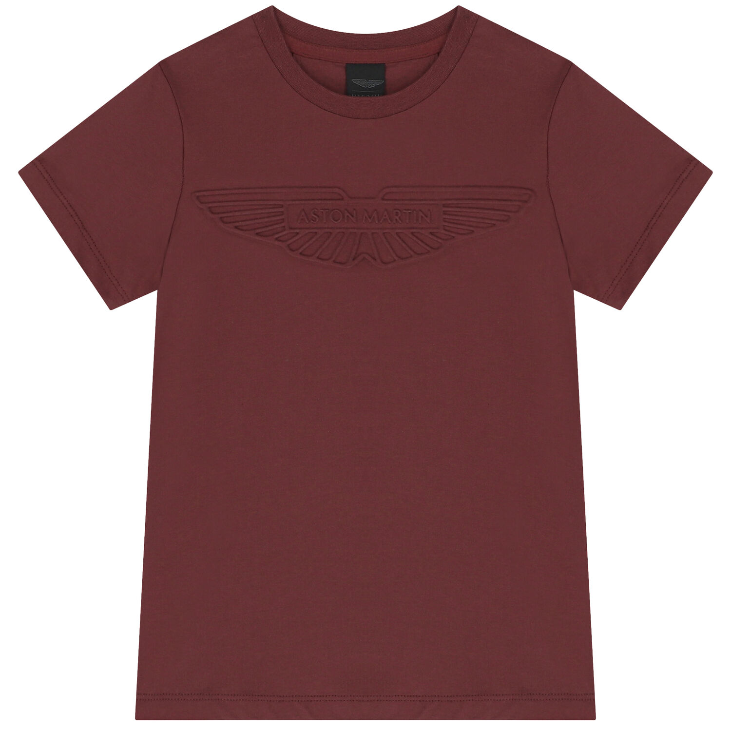 Boys Maroon Aston Martin Logo T-Shirt, 2, hi-res
