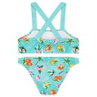 Girls Green Fruits Bikini, 1, hi-res