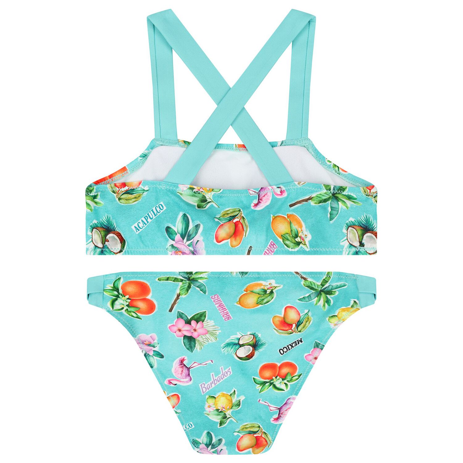 Girls Green Fruits Bikini, 1, hi-res image number null