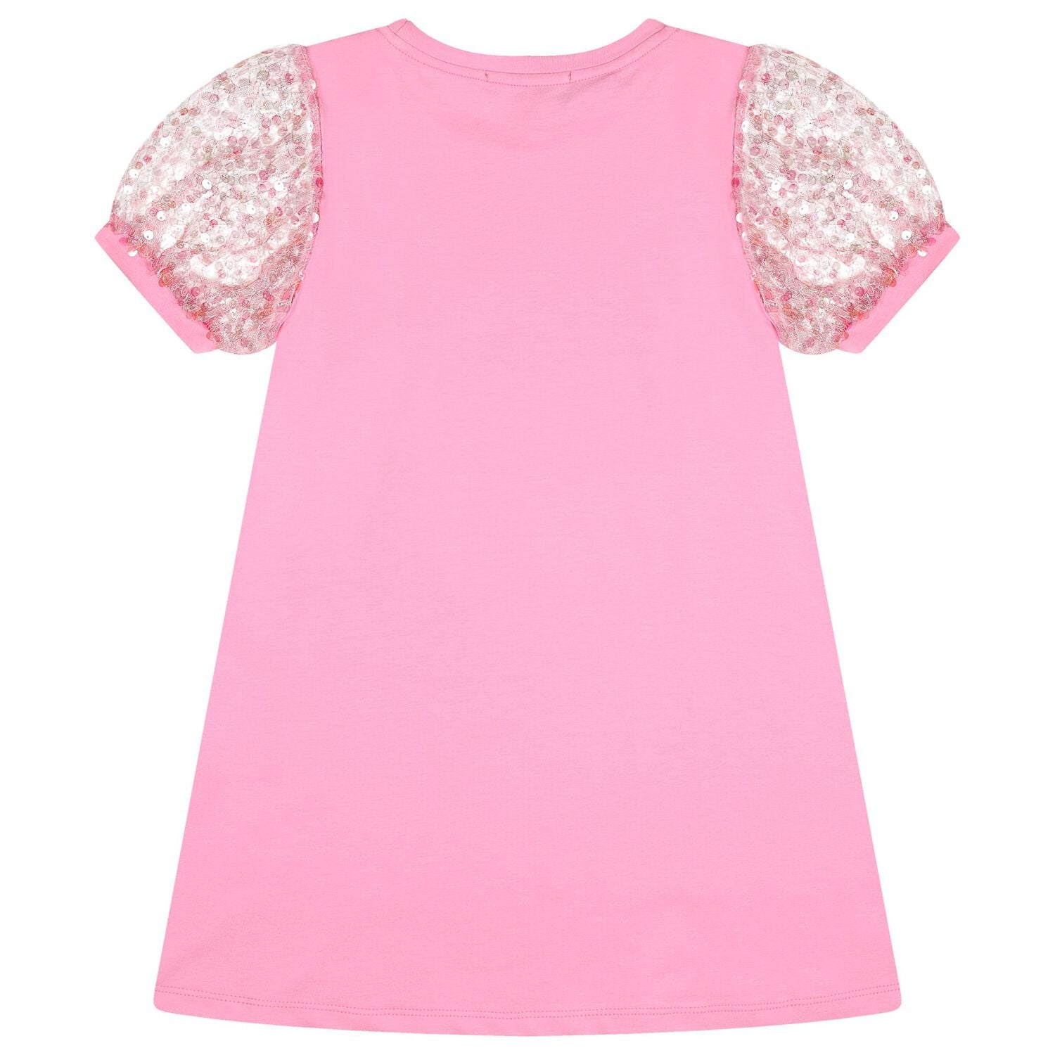 Girls Pink Sequin Bag Dress, 1, hi-res