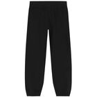 بنطلون رياضى بالشعار باللون الأسود والذهبي, 1, hi-res