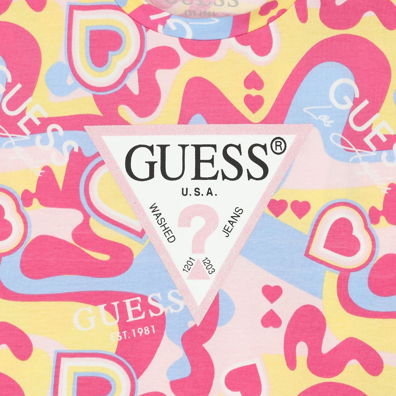 Girls Multi-Coloured Logo T-Shirt, 2, hi-res