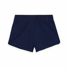 Girls Navy & White Logo Shorts, 1, hi-res