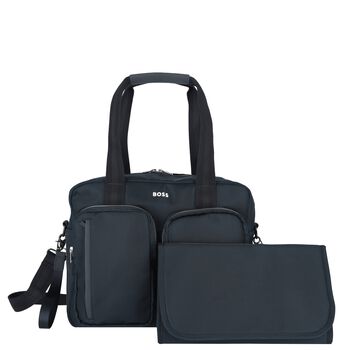 Navy Blue Logo Baby Changing Bag