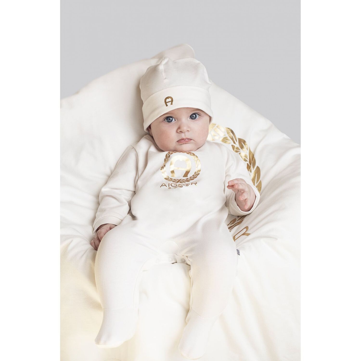 Ivory Logo Baby Hat, 1, hi-res