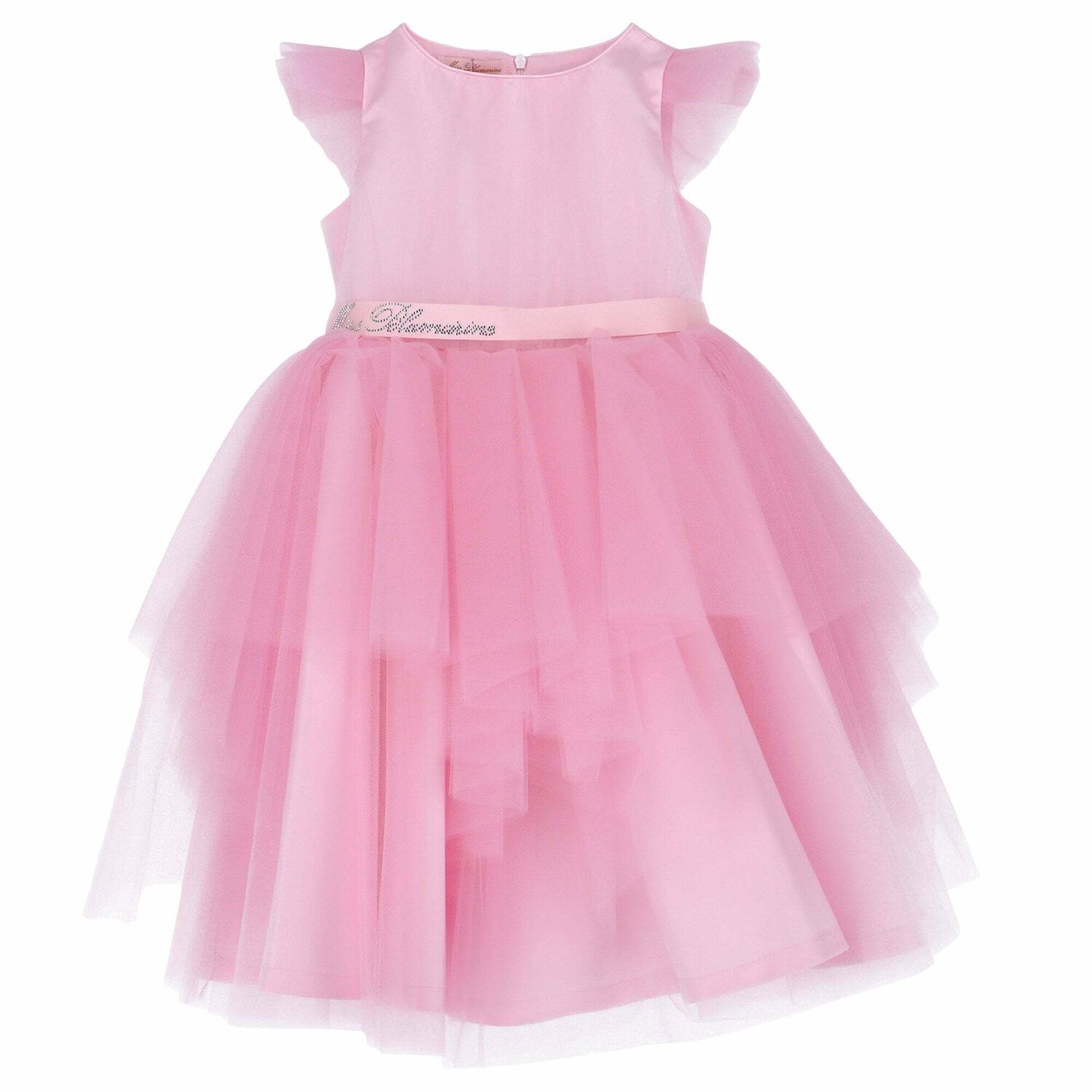 Girls Pink Tulle Dress, 1, hi-res image number null