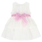 Younger Girls White Floral Dress, 1, hi-res