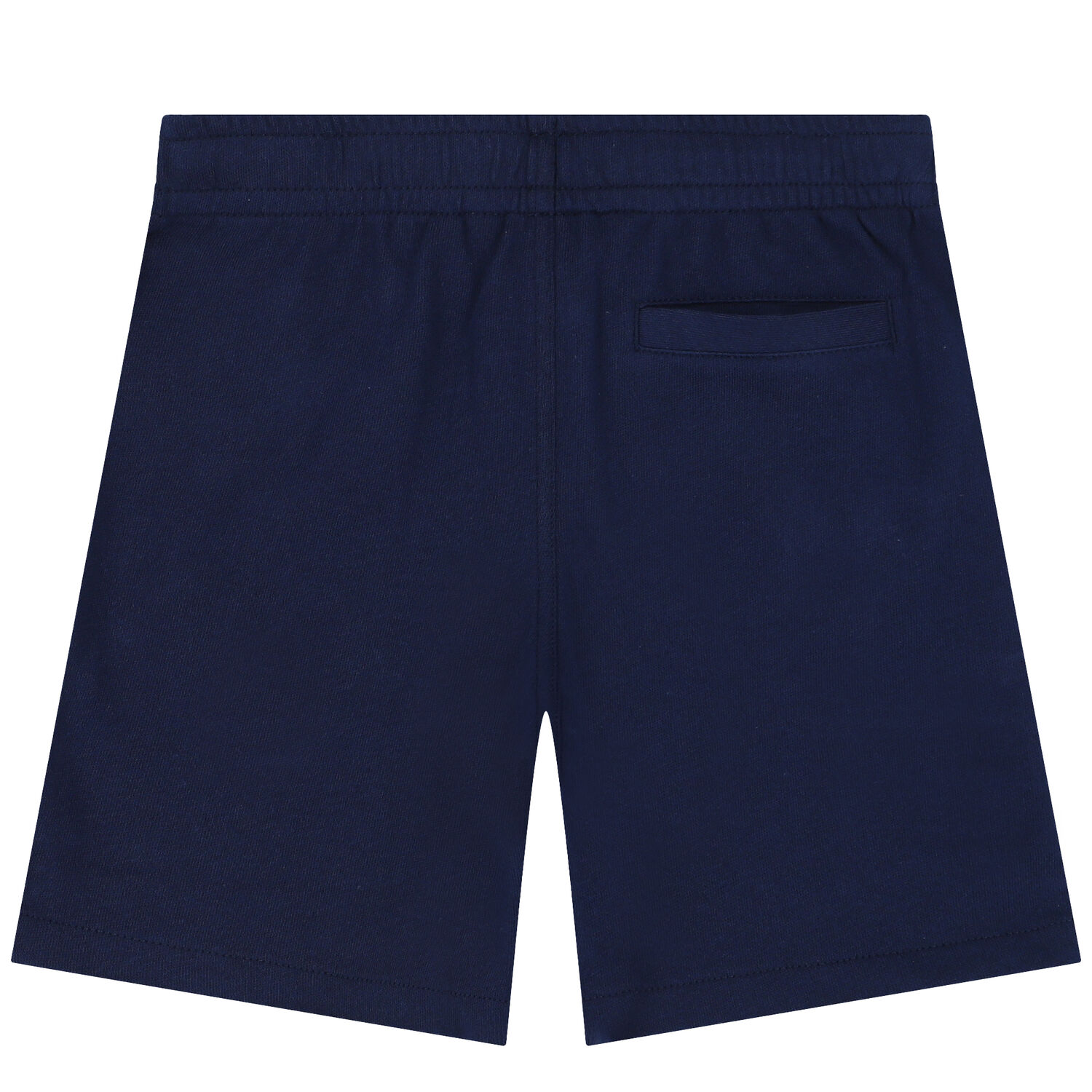 Boys Navy Blue Logo Shorts, 1, hi-res
