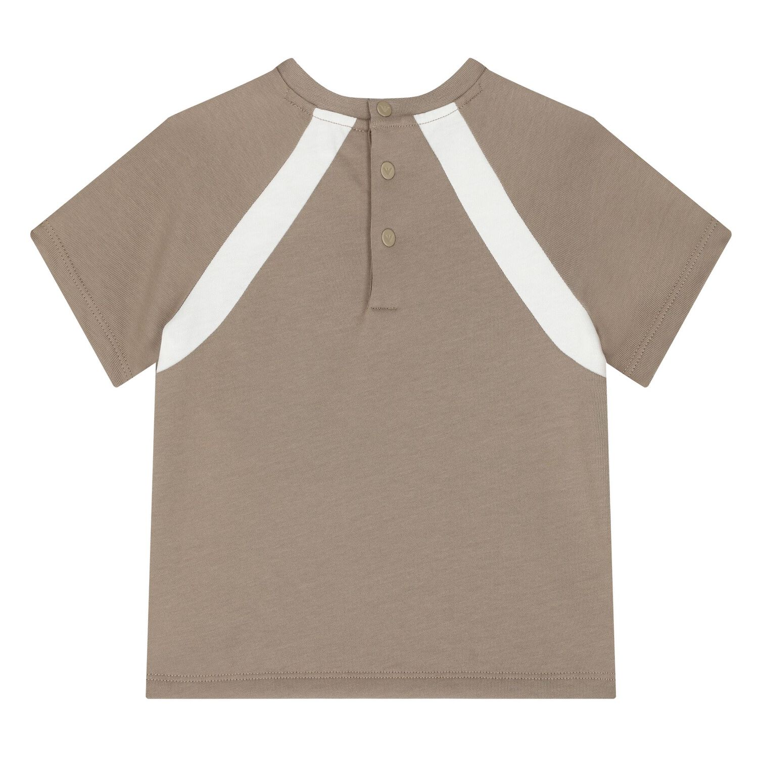 Younger Boys Beige Logo T-Shirt, 1, hi-res