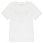 Boys White Logo T-Shirt, 3, hi-res