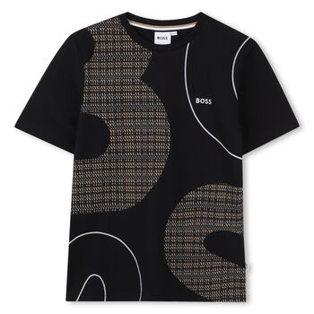 Boys Black Logo T-Shirt