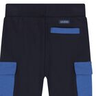 Baby Boys Navy Blue & White Teddy Bear Logo Tracksuit, 1, hi-res