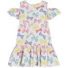 فستان بنات بطبعة الفيونكة بالون الابيض , 1, hi-res