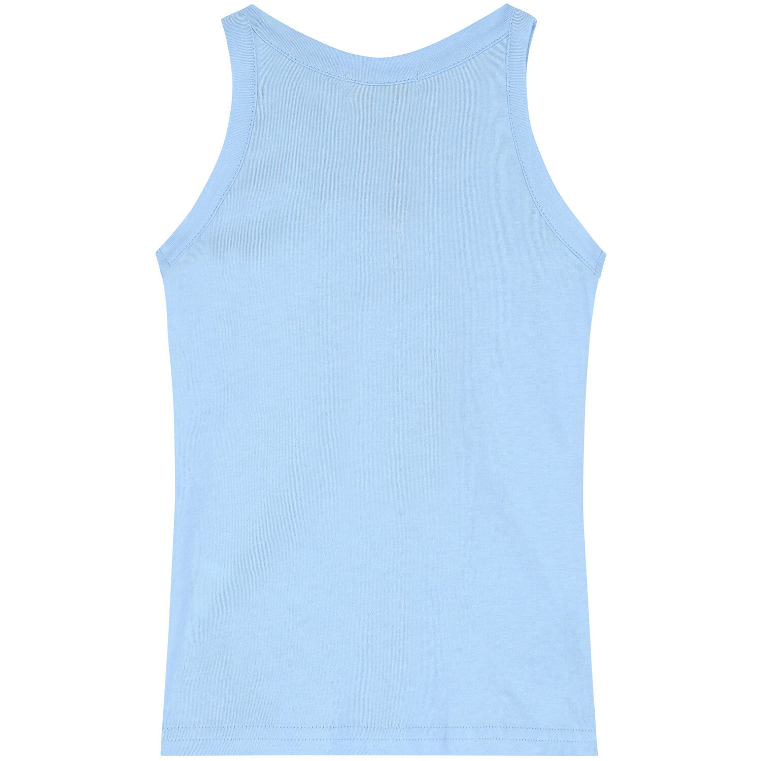 توب بفيونكة باللون الأزرق للبنات, 1, hi-res