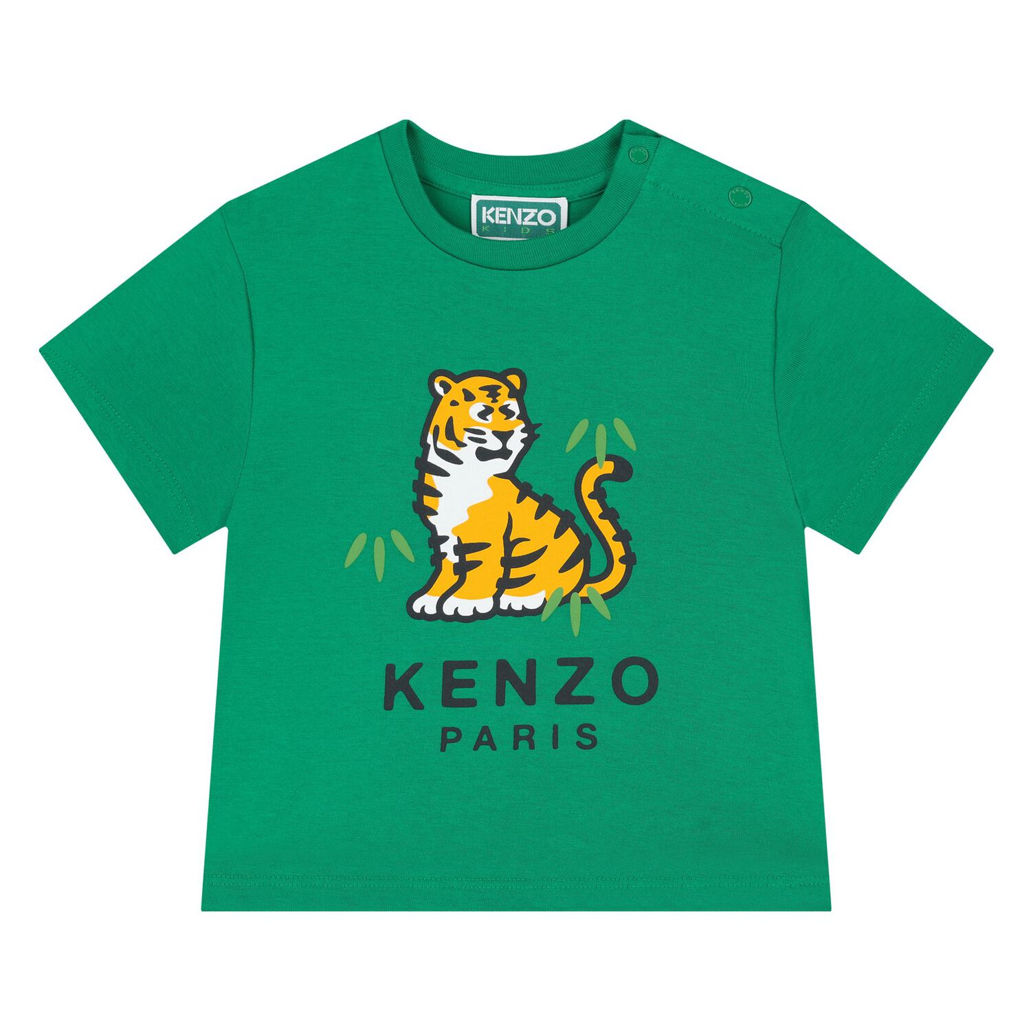 Younger Boys Green Tiger Logo Shorts Set, 1, hi-res image number null