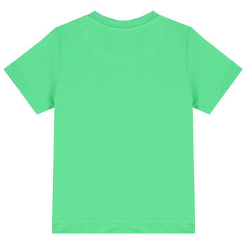 Girls Green & Gold Logo T-Shirt