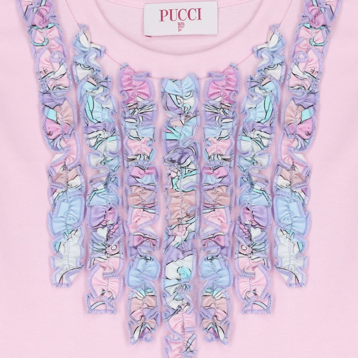 Girls Pink Ruffled Orchidee Dress, 1, hi-res