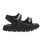 صندل بالشعار باللون الابيض والاسود , 1, hi-res