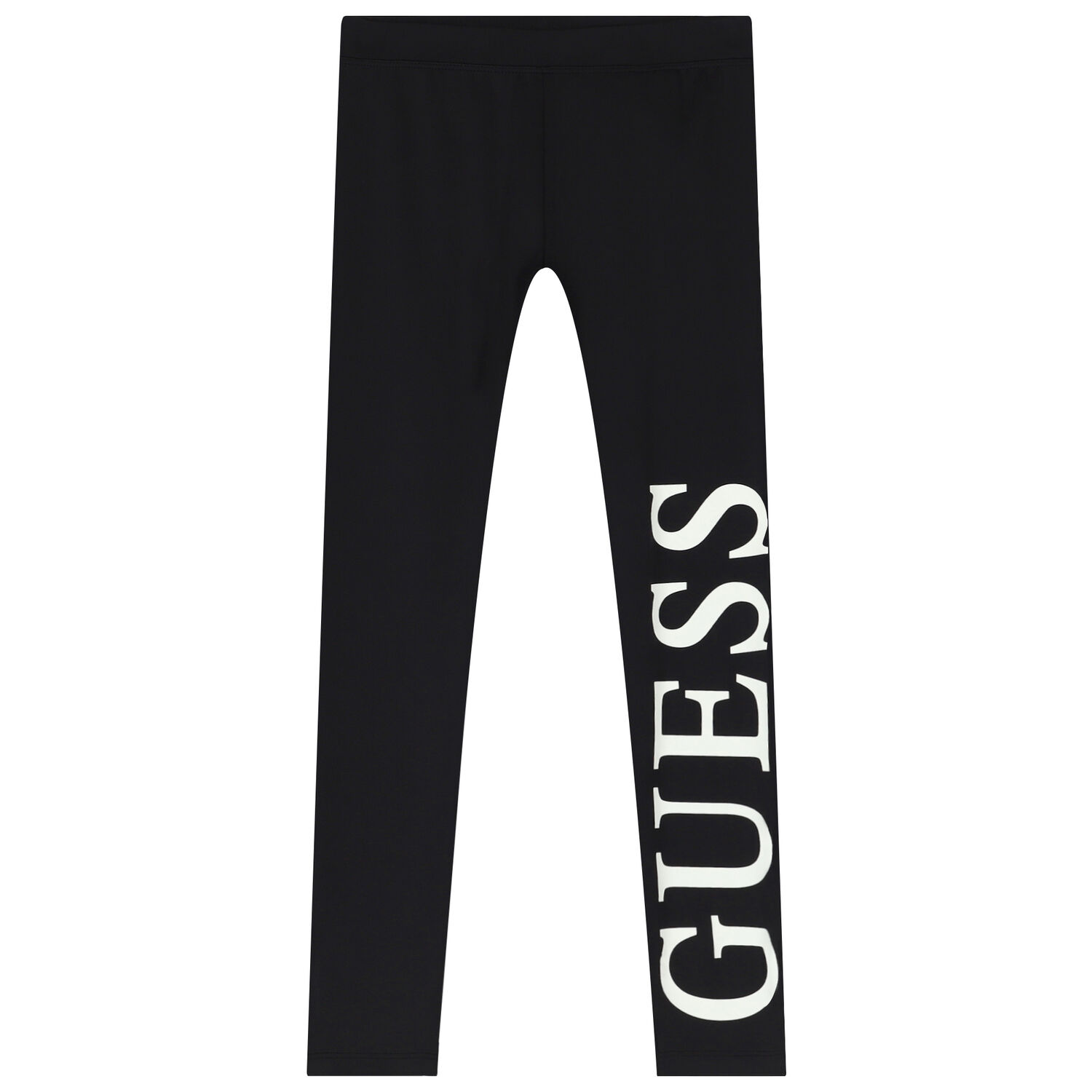 Girls Black Logo Leggings, 1, hi-res image number null