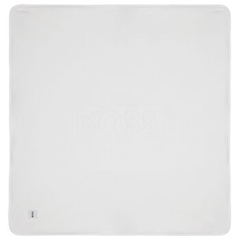 بطانية مواليد بالشعار باللون الأزرق 