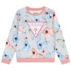 سويت شيرت بنات بالشعار بطبعه فراشات وزهور باللون الوردى والازرق , 2, hi-res