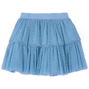 Girls Blue Tulle Skirt