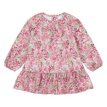 Younger Girls Pink Floral Dress