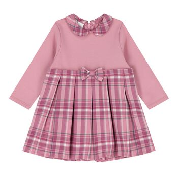 Baby Girls Pink Tartan Dress