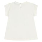 طقم شورتات للبنات  باللون العاجي والأخضر بنقشة الفراشات, 1, hi-res