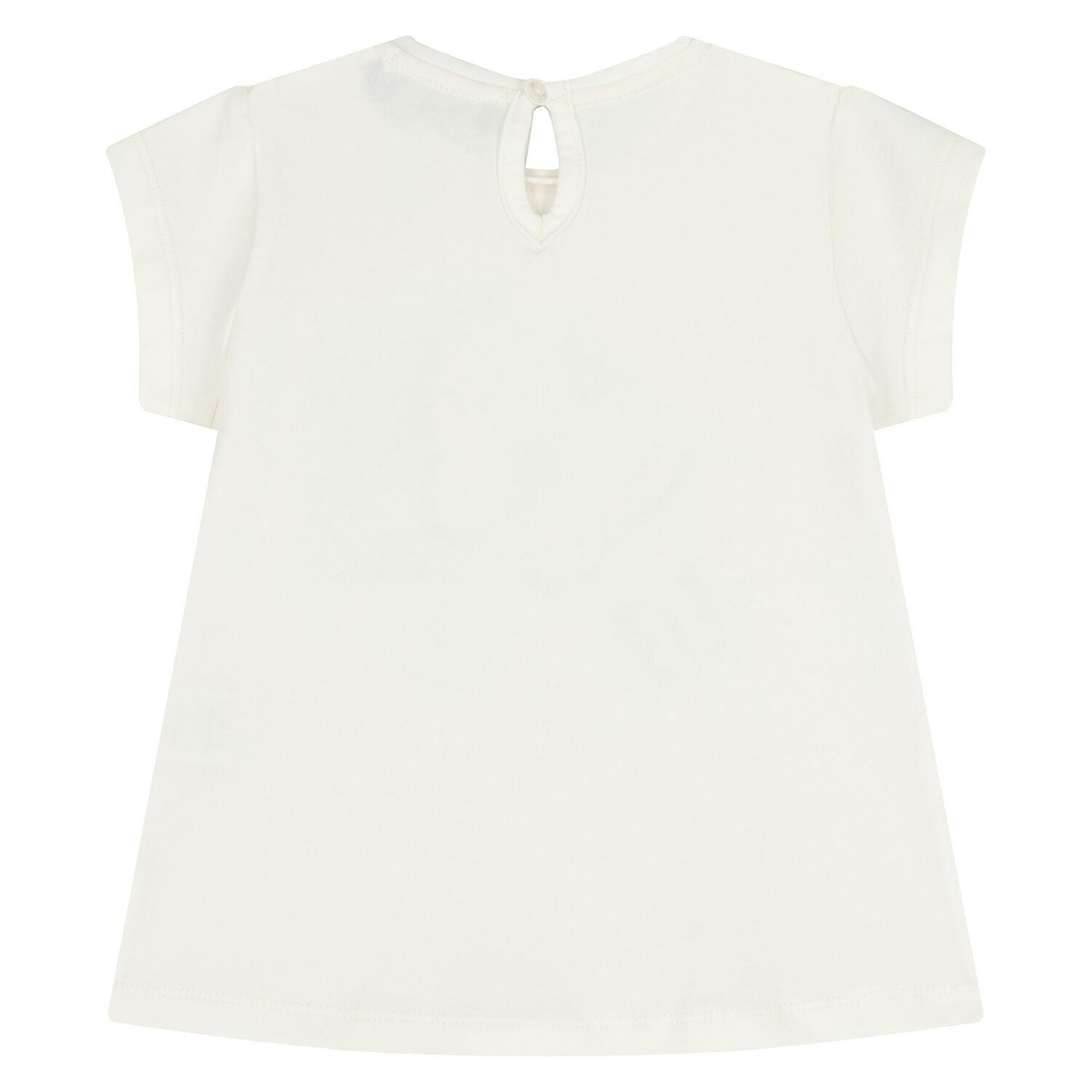 طقم شورتات للبنات  باللون العاجي والأخضر بنقشة الفراشات, 1, hi-res